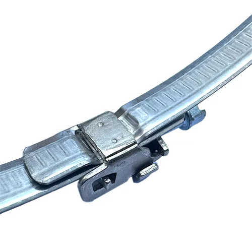 Abrazadera de manguera de conducto HVAC de longitud fija, utilizada para sujetar el tubo de aislamiento SUS430, SUS304.