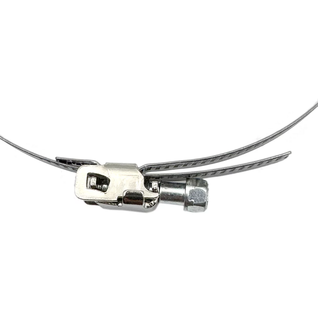 Collier de serrage pour conduit CVC à longueur fixe, utilisé pour attacher le tuyau d'isolation. SUS430, SUS304