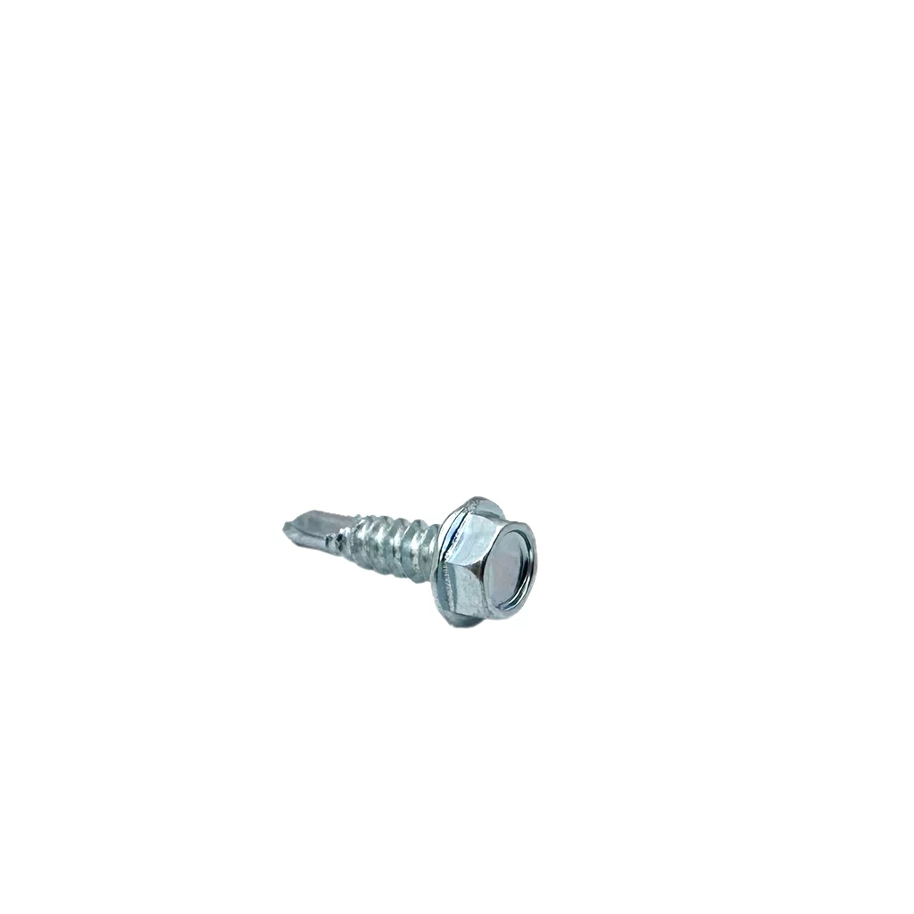 Tornillo autorroscante con brida hexagonal C1022 Tratamiento térmico Zincado Arandela hexagonal Sin ranura