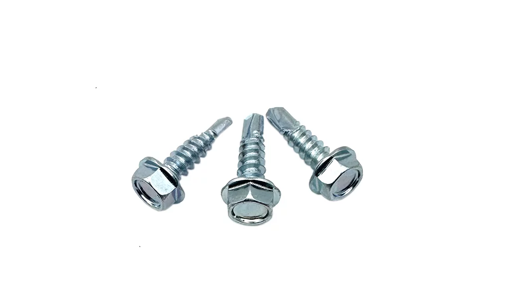 Hexagon Flange Self-drilling Screw C1022 Heat treatment Zinc-Plated Hex Washer Not Slotted