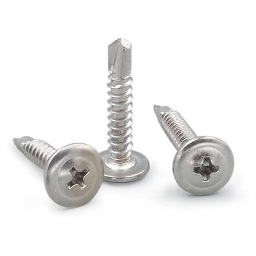 Tornillo autoperforante con cabeza de celosía modificada
