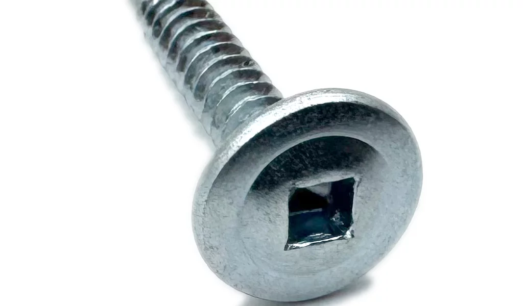 Square Slot Modified Truss Head Self Drilling Screw Zinc Plated