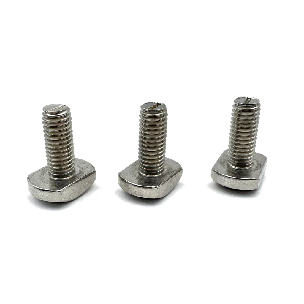 Riel de canal con ranura en T, tipo T, rectangular, cabeza de martillo, tornillo A2 70 SUS304