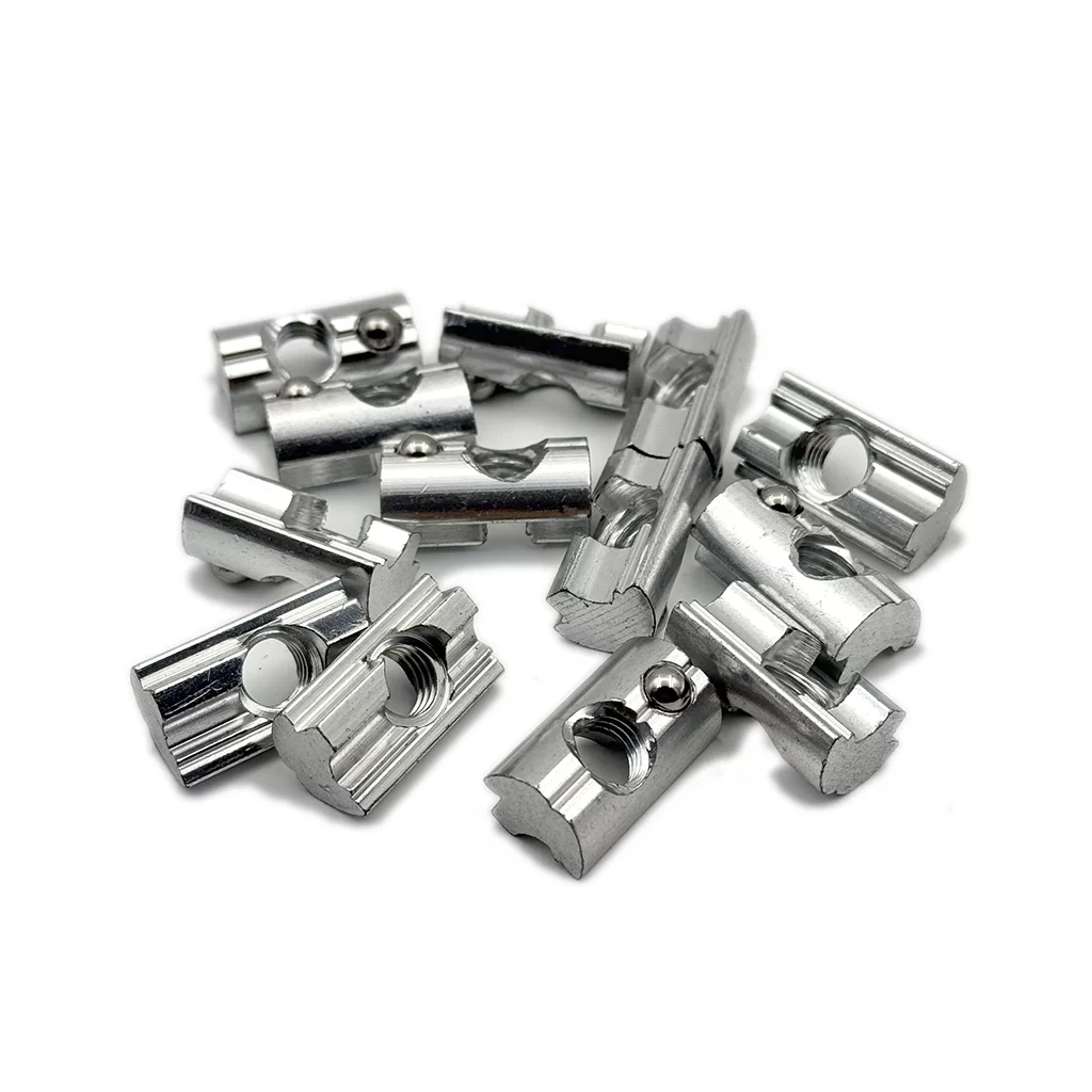 T-slot Aluminum Nut For SOLAR / Photovoltaic system, Marble Nut