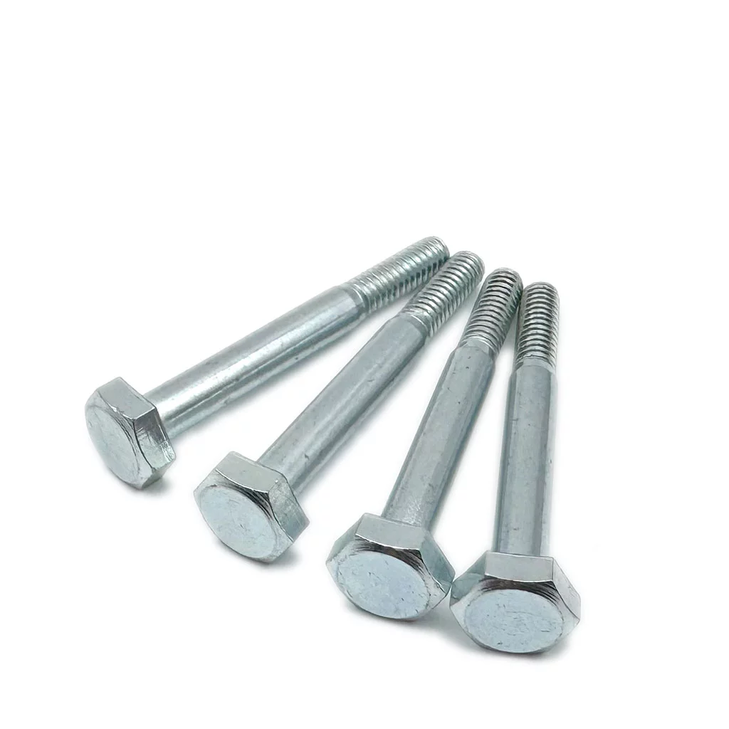 Tornillo hexagonal de media rosca galvanizado