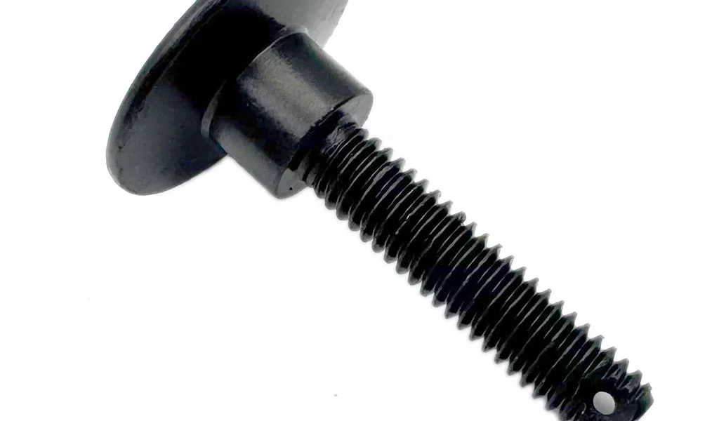 Large Flat Head Special Bolt With Hole Black Zinc Nickel Alloy Surface Elevator Accessories Bolt