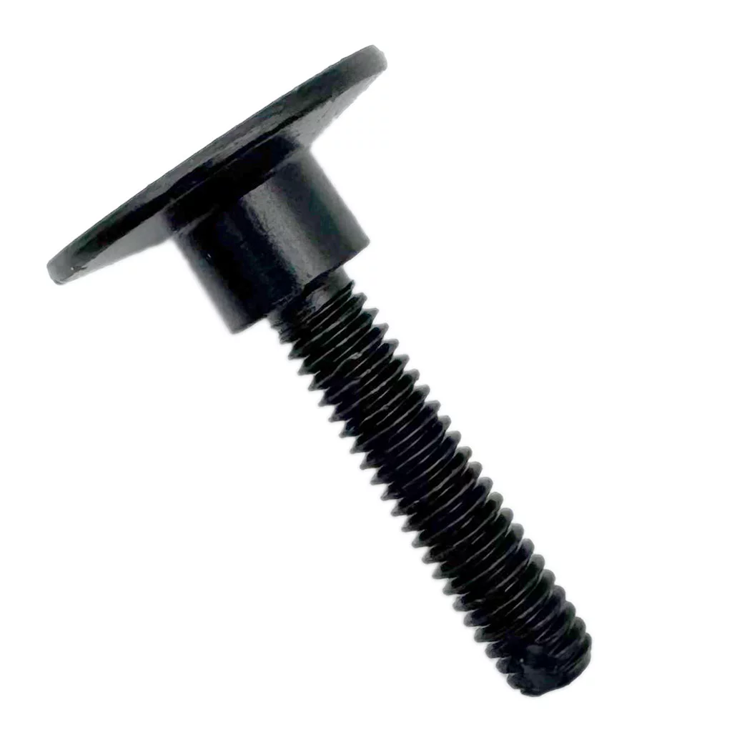 Bullone speciale a testa piatta grande con foro in lega di zinco e nichel nero, accessori per elevatori di superficie