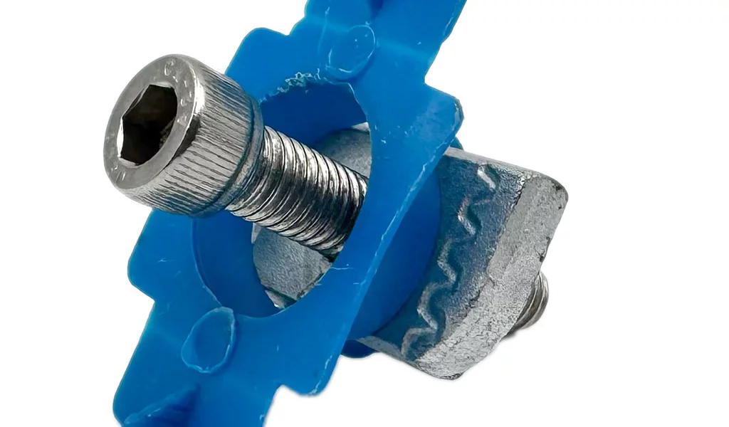 Photovoltaic System Accessories Nylon Strut Cone Nut Channel Squeeze Nut With Twist Tab For Strut Channel Support Systems Solar Panels Mounting