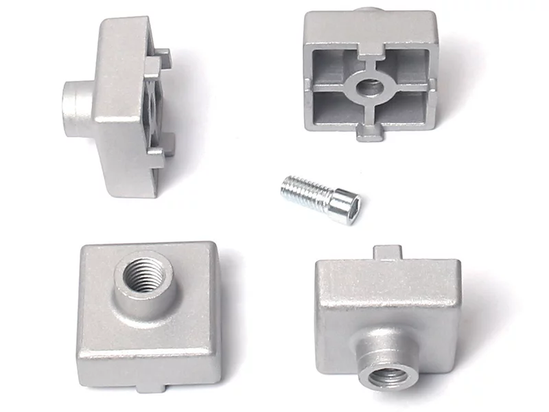 Aluminum Alloy Profile Fixing Bracket Foot Connector With Nuts And Screws For 4040