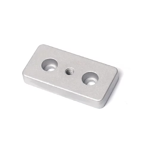 Placa base niveladora de aleación de aluminio y plata