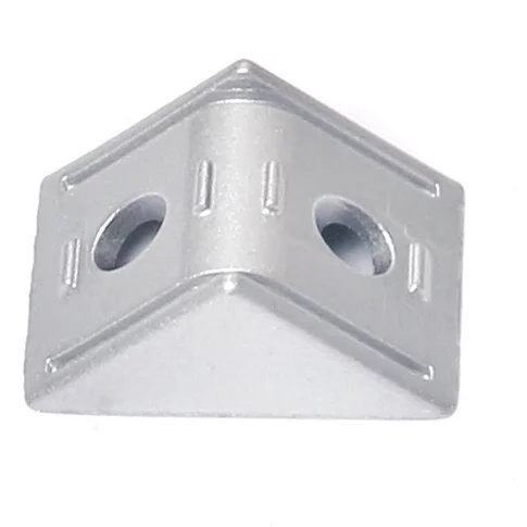 Conector de ángulo de dos vías de aleación de aluminio