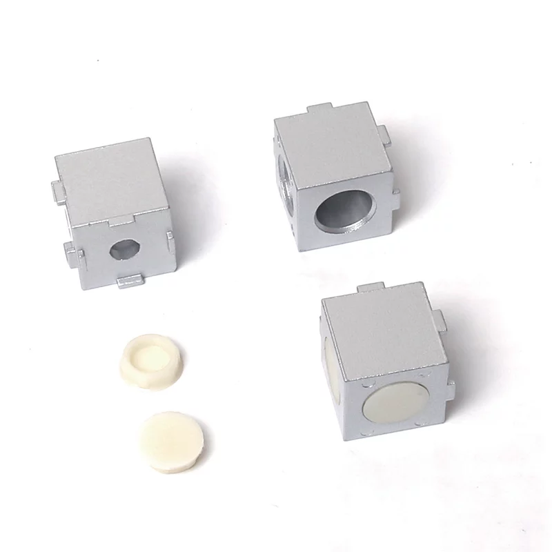 Conector de conexión bidireccional de aleación de aluminio Conector en ángulo recto
