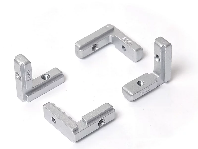 Zinc Alloy T-Slot L-Shape Interior Inside Corner Connector Joint Bracket